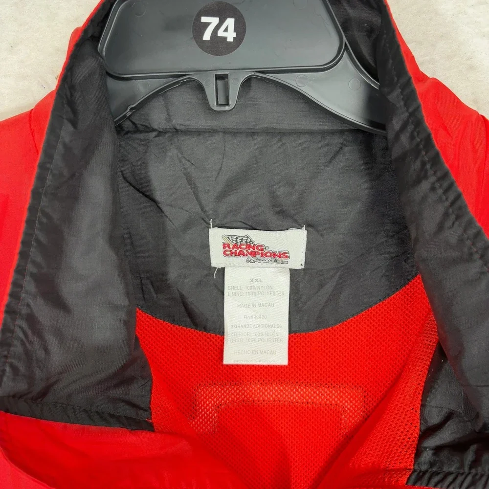 Racing Champions Chevrolet NASCAR Jacket‎ Mens XXL Red Black Excellent Vintage